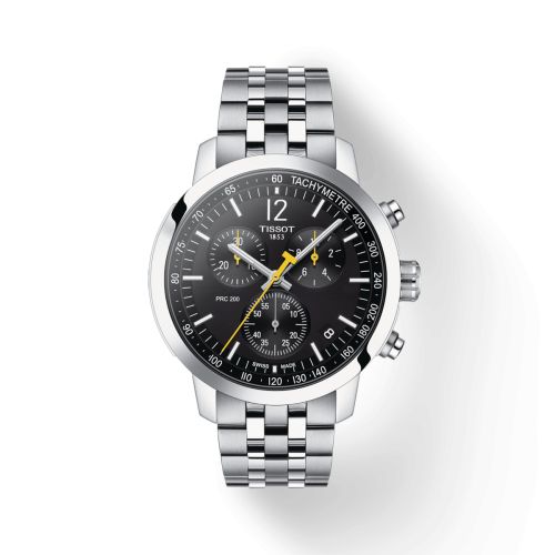 Tissot PRC 200 Quartz Chronograph Stainless Steel / Black / Bracelet
